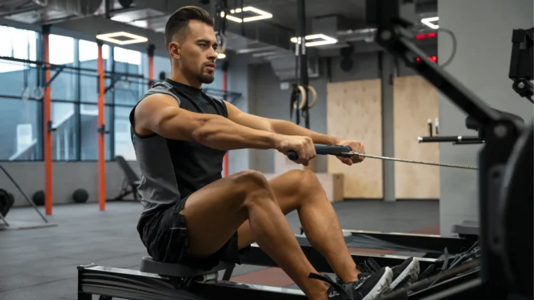Home rowing exercise